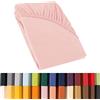 CelinaTex Relax Lenzuola ad Angoli Elastici, Cotone, Rosa, 140 x 200-160 x 220 cm
