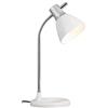 Brilliant 92762/05 - Lampada da tavolo Jan, colore: Argento/Bianco