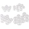 KAIAIWLUO Palline di Natale Trasparenti, 40 Pezzi, Decorative Riempibile, Plastica, per Matrimoni Capodanno Regali Decorazione Domestica, 4 Dimensioni