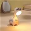 Fantes Luce notturna a forma di giraffa, ricaricabile tramite USB, luce da comodino per bambini, studenti, festa di compleanno, decorazione per la casa (rosa)