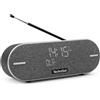 TechniSat DIGITRADIO BT 2 - Altoparlante Bluetooth portatile di alta qualità con radio digitale DAB+ (FM, orologio, sveglia, sveglia, cassa impermeabile, memoria preferita, AUX-in, batteria, 20 Watt)