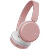 JVC Cuffie senza fili con Bluetooth 5.2, microfono, 35 ore di batteria, 3 modalità audio ed equalizzatore. Leggero, basso potente e design regolabile, HA-S36W-P (rosa)