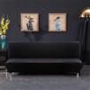 PETCUTE Copridivano Senza Braccioli Elastico copridivano per Divano Letto Senza braccioli Elasticizzato Nero