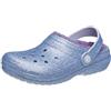 Crocs Unisex Bambino Classic Lined Glitter Clog K Sabot, Frosted Glitter, 24/25 EU