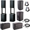 BOSE F1 COMPLETE STEREO BUNDLE COPPIA MODEL 812 CON SUBWOOFER BORSE CAVI FONORETE E XLR