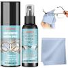 OPEIXSAYKOC Spray per la pulizia degli occhiali,Spray Anti-Buée,Kit per la pulizia dei graffi delle lenti, con Panno in Microfibra la Pulizia degli occhiali,senza alcool (200ml)