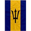 3dRose Bandiera delle Barbados, Blu Caraibico Giallo Oro e Tridente, Isola Barbados Paese Paese Mondo, Asciugamano, Poliestere/Cotone, Multicolore, 38,1 x 55,9 cm