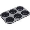 Tala Performance, teglia Jumbo per Muffin da 6 Tazze, Calibro Professionale in Acciaio al Carbonio con Rivestimento Antiaderente Eclipse, 32,8 x 22,4 x 4,16