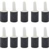 YMWALK Pietra porosa per acquario, 10 pezzi in pietra porosa cilindrica per diffusore di bolle d'aria per acquario, pompa ad aria e piccoli secchi (15 x 10 mm)