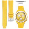 HORACE Cinturino universale per orologio in silicone liquido 20mm - Compatibile Omega x Swatch MoonSwatch - Kit di montaggio incluso