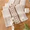 Miuyunya Runner Tavola Juta Macramè 30x140 cm Runner da Tavola Bianco Naturale Juta Marrone Lavabile Rustico Autunnale Centro Tavola Moderno Decorazione per Matrimoni Eventi Natale Compleanno