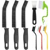 Redamancy Spazzole per Pulizia Bagno, 8 pezzi Kit Spazzola Pulizia Fessure Delle Fessure Con Setole Dure,Spazzola Multifunzionale Per La Pulizia per Bagno, WC, Cucina, Porte e Fessure