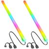 GERUI 2 pezzi Striscia LED ARGB per PC con ventola del case, accessori per computer, LED per case ARGB, strisce per case PC, 5V 3Pin, 30cm