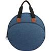 Demoyaya Borsa per attrezzi da ricamo, borsa portaoggetti per filo da ricamo con tasche e scomparti per accessori, borse per maglieria e organizer per lavori a maglia per ricamo, grafici, lavori di cucito, Blu