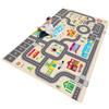 ZFHNYJWKL Tappeto per Bambini con Strade, Antiscivolo e Lavabile (C,80X160CM)