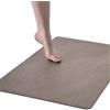 KAZOLEN Tappetino da bagno antiscivolo super assorbente, sottile, 40 x 60 cm, lavabile, ad asciugatura rapida, per doccia, vasca e bagno, WC, marrone