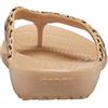 Crocs Kadee Ii Flip W, Infradito Donna, Leopard Gold, 33/34 EU