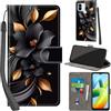 PHINIENLAND Cover per Xiaomi Redmi A1 / A2 custodia in pelle PU Premium [custodia a libro, protettiva per Redmi A1 Plus / A2 Plus, fiori]
