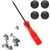 Padarsey 4 pezzi riparazione di piedi + pezzi di viti + 1PCS 5 punte Pentalobe cacciavite set compatibile per MacBook Air A1370 A1465 A1369 A1466 27,9 cm 33 cm (MacBook Air)