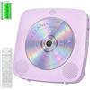 Gueray Lettore CD portatile Hifi : Lettori CD Bluetooth per la casa con altoparlanti Batteria ricaricabile da 1800 mAh Telecomando Copertura antipolvere rimovibile Supporta radio FM USB AUX Viola
