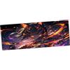 TRYNOVAS Tappetino Mouse XL 80×30 cm (3mm) - Anime Demon Girl, Arte Oscura - Mousepad Gaming Antiscivolo, Bordi Cuciti, Desk Mat Grande per PC Gamer