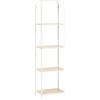 Generico Scaffale 4 Livelli Dimensione cm 45x30x169,5