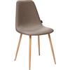Atmosphera Sedia da Interno Roka Faggio colore Grigio Talpa