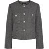 PIECES Pcnua Ls Boucle Jacket Pa, Grigio scuro mélange, M