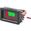 Fasizi 2Pcs Indicatore del livello di carica della batteria dell'auto 12V -72V Tester del tester della capacità della batteria al litio Display LED Tester Voltmetro - rosso