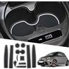 Ruiya Compatibile con Fiat 500 Abarth 595 2017-2021 Antiscivolo Interno Tappetini, Abarth 595 Tappetini Gomma Tappetini in Gomma per Auto Tappetino Bracciolo Protezione Abarth 595 Accessori