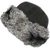 CUCUBA Cappello Colbacco Unisex Zuccotto in Montone (Shearling) con Pelliccia di Coniglio Grigio Taglia Unica