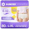 SUNKISS Mutande Assorbenti per Incontinenza Donna, Ultra Sottili e a Rapido Assorbimento, Slip Post Parto Usa e Getta, Taglia L/XL, 80 Unità in 4 Confezioni