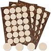 Logbuch-Verlag 96 adesivi rotondi vuoti scrivibili color beige fai da te bricolage per pacchi regalo spezie marmellata decorare scrivere nome segnaposto 3,2 cm