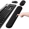 LETREEN Poggiapolsi per Tastiera e Mouse, Wrist Rest Cuscinetto di Supporto con Memory Foam per Palmi e Polsi per Computer Portatile, Notebook, Mac Book, PC, Ufficio, Gioco, Casa, Laptop, Nero