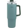 NERTHUS FIH 1440 tazza termica 900 ml verde con coperchio cannuccia ideale per lavoro auto viaggi
