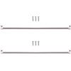 YYST Asta girevole tipo A da 40,6 cm a 100,3 cm, per porte superiori e inferiori e luci laterali per finestre, aste per tende da bar, aste per luci di posizione piccole e caffè (bianco-2)