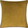 furn. Fodera per cuscino Meridian - Fodera decorativa di lusso in velluto con bordino a contrasto (Muschio/Carbone - 45x45cm)
