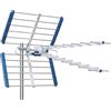 EDISION YAGI V 15db Antenna TV Digitale Terrestre UHF 21-48 esterno, con filtro 5G LTE, per Ricezione il segnale Digitale Terrestre DVB-T/T2, Frequenze 470-694Mhz, Lunghezza 105cm, LTE700, Blu