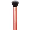 Real Techniques Pennello per trucco viso, finitura impeccabile, applicazione per trucco senza strisce, per fondotinta, correttore e applicazione per trucco in polvere, arancione, 1 conteggio