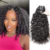 RICHAIR Brazilian Virgin Umana Hair Kinky Curly Wave 3-Pack 80g Each 101010 Natural Color