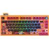 Konix Naruto Shippuden Tastiera meccanica AZERTY con cavo/wireless - Edizione Pro Collector numerata - Illuminazione LED RGB - Motivo Mode Hermite