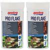 Amtra Pro Flake 250 ml - Mangime di base completo in scaglie per pesci d'acquario d'acqua dolce e marina (Confezione da 2)