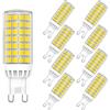 MAYCOLOR G9 LED Lampadine 9W Equivalenti 75W, 750 LM, Bianca Fredda 6000K G9 Risparmio Energetico Lampadine per Plafoniera da Soffitto Lampadario Non Dimmerabile 8 Pezzi