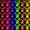 meishuneu Glow in The Dark Party Cups 16oz (473ml) - Reusable Plastic Cups, Birthday/Wedding/Fun Party Supplies (60, 6 colori)
