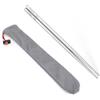 KEITH Bacchette in titanio, design leggero, rotonde, posate da campeggio (Ti5626)