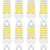 RANBOO Lampadina LED G9 10W Equivalente 50W-100W Lampada Alogena, 800LM, Bianco Freddo 6000K, 220-240V, Non Dimmerabile, Nessun Sfarfallio, Risparmio Energetico, per Lampadari, Plafoniere e Applique, 8 Pezzi