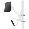 HOLACA Supporto per palo 2 in 1, compatibile con AR-lo Pro 4/3/Ultra/Essential, eufyCam 1/2/2C/2C Pro/3/3C/E, per fotocamera e pannello solare con filettatura da 1/4, bianco