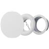 Steinberg14 Diffusore Rotondo in Metallo Bianco - 100mm Valvola di Mandata e Estrazione dell'Aria - Diffusore regolabile per Parete o Soffitto - Griglia di Ventilazione per Bagno Cucina Garage