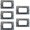 Topolenashop Set da 5 Supporti Compatibili BTicino Matix | Telai da Incasso 3 Moduli per Placche, Frutti Elettrici e Interruttori | Compatibili con Scatole 503 466975