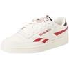 Reebok Club C Revenge, Sneaker Uomo, Chalk/FLASRD/Black, 34.5 EU